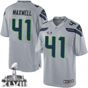 NFL Byron Maxwell Seattle Seahawks Limited Alternate Super Bowl XLVIII Nike Jersey - Grey