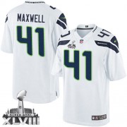 NFL Byron Maxwell Seattle Seahawks Youth Limited Road Super Bowl XLVIII Nike Jersey - White