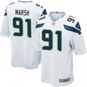 NFL Cassius Marsh Seattle Seahawks Game Road Nike Jersey - White