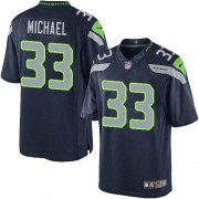 NFL Christine Michael Seattle Seahawks Limited Team Color Home Nike Jersey - Navy Blue