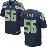 NFL Cliff Avril Seattle Seahawks Elite Team Color Home Nike Jersey - Navy Blue