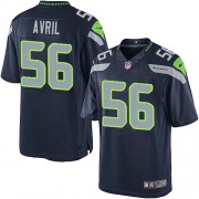 NFL Cliff Avril Seattle Seahawks Limited Team Color Home Nike Jersey - Navy Blue