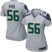 NFL Cliff Avril Seattle Seahawks Women's Game Alternate Nike Jersey - Grey