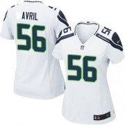 NFL Cliff Avril Seattle Seahawks Women's Game Road Nike Jersey - White