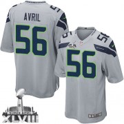 NFL Cliff Avril Seattle Seahawks Youth Elite Alternate Super Bowl XLVIII Nike Jersey - Grey