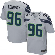 NFL Cortez Kennedy Seattle Seahawks Elite Alternate Nike Jersey - Grey