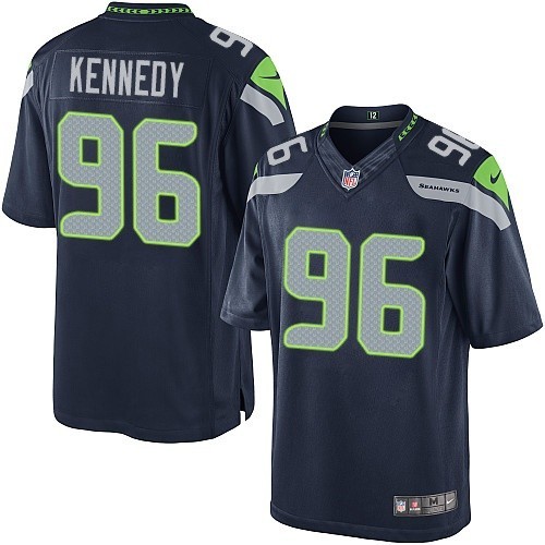NFL Cortez Kennedy Seattle Seahawks Limited Team Color Home Nike Jersey - Navy Blue