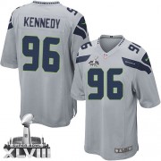NFL Cortez Kennedy Seattle Seahawks Youth Elite Alternate Super Bowl XLVIII Nike Jersey - Grey