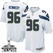 NFL Cortez Kennedy Seattle Seahawks Youth Elite Road Super Bowl XLVIII Nike Jersey - White