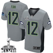 NFL 12th Fan Seattle Seahawks Limited Super Bowl XLVIII Nike Jersey - Grey Shadow