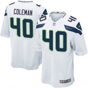 NFL Derrick Coleman Seattle Seahawks Game Road Nike Jersey - White