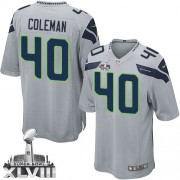 NFL Derrick Coleman Seattle Seahawks Youth Elite Alternate Super Bowl XLVIII Nike Jersey - Grey