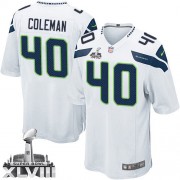 NFL Derrick Coleman Seattle Seahawks Youth Limited Road Super Bowl XLVIII Nike Jersey - White