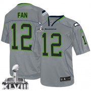 NFL 12th Fan Seattle Seahawks Limited Super Bowl XLVIII Nike Jersey - Lights Out Grey