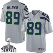 NFL Doug Baldwin Seattle Seahawks Limited Alternate Super Bowl XLVIII Nike Jersey - Grey