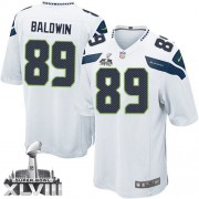 NFL Doug Baldwin Seattle Seahawks Limited Road Super Bowl XLVIII Nike Jersey - White