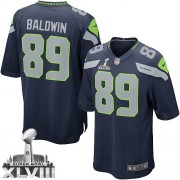 NFL Doug Baldwin Seattle Seahawks Youth Limited Team Color Home Super Bowl XLVIII Nike Jersey - Navy Blue