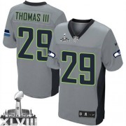 NFL Earl Thomas III Seattle Seahawks Elite Super Bowl XLVIII Nike Jersey - Grey Shadow