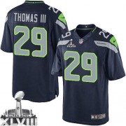NFL Earl Thomas III Seattle Seahawks Limited Team Color Home Super Bowl XLVIII Nike Jersey - Navy Blue