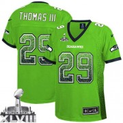 NFL Earl Thomas III Seattle Seahawks Women's Game Drift Fashion Super Bowl XLVIII Nike Jersey - Green