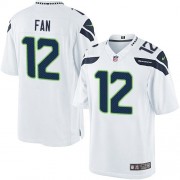 NFL 12th Fan Seattle Seahawks Limited Road Nike Jersey - White