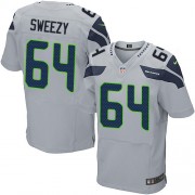 NFL J.R. Sweezy Seattle Seahawks Elite Alternate Nike Jersey - Grey