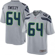 NFL J.R. Sweezy Seattle Seahawks Limited Alternate Nike Jersey - Grey