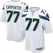 NFL James Carpenter Seattle Seahawks Game Road Nike Jersey - White