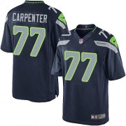 NFL James Carpenter Seattle Seahawks Limited Team Color Home Nike Jersey - Navy Blue