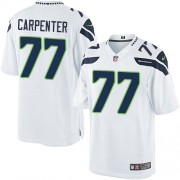 NFL James Carpenter Seattle Seahawks Limited Road Nike Jersey - White