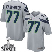 NFL James Carpenter Seattle Seahawks Youth Limited Alternate Super Bowl XLVIII Nike Jersey - Grey