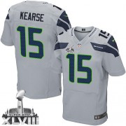 NFL Jermaine Kearse Seattle Seahawks Elite Alternate Super Bowl XLVIII Nike Jersey - Grey