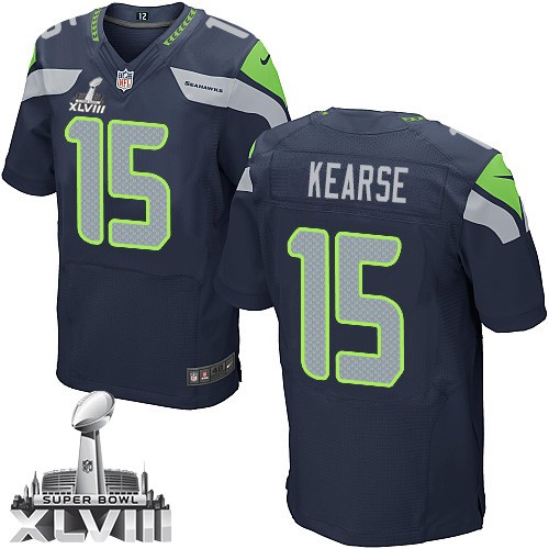 NFL Jermaine Kearse Seattle Seahawks Elite Team Color Home Super Bowl XLVIII Nike Jersey - Navy Blue NFL Jermaine Kearse Seattle Seahawks Elite Team Color Home Super Bowl XLVIII Nike Jersey - Navy Blue