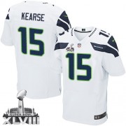 NFL Jermaine Kearse Seattle Seahawks Elite Road Super Bowl XLVIII Nike Jersey - White