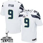 NFL Jon Ryan Seattle Seahawks Elite Road Super Bowl XLVIII Nike Jersey - White