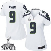 NFL Jon Ryan Seattle Seahawks Women's Elite Road Super Bowl XLVIII Nike Jersey - White