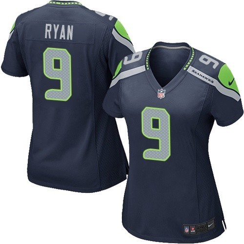 NFL Jon Ryan Seattle Seahawks Women's Game Team Color Home Nike Jersey - Navy Blue NFL Jon Ryan Seattle Seahawks Women's Game Team Color Home Nike Jersey - Navy Blue