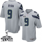 NFL Jon Ryan Seattle Seahawks Youth Elite Alternate Super Bowl XLVIII Nike Jersey - Grey