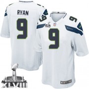 NFL Jon Ryan Seattle Seahawks Youth Elite Road Super Bowl XLVIII Nike Jersey - White