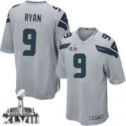NFL Jon Ryan Seattle Seahawks Youth Limited Alternate Super Bowl XLVIII Nike Jersey - Grey
