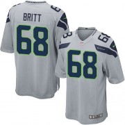 NFL Justin Britt Seattle Seahawks Game Alternate Nike Jersey - Grey